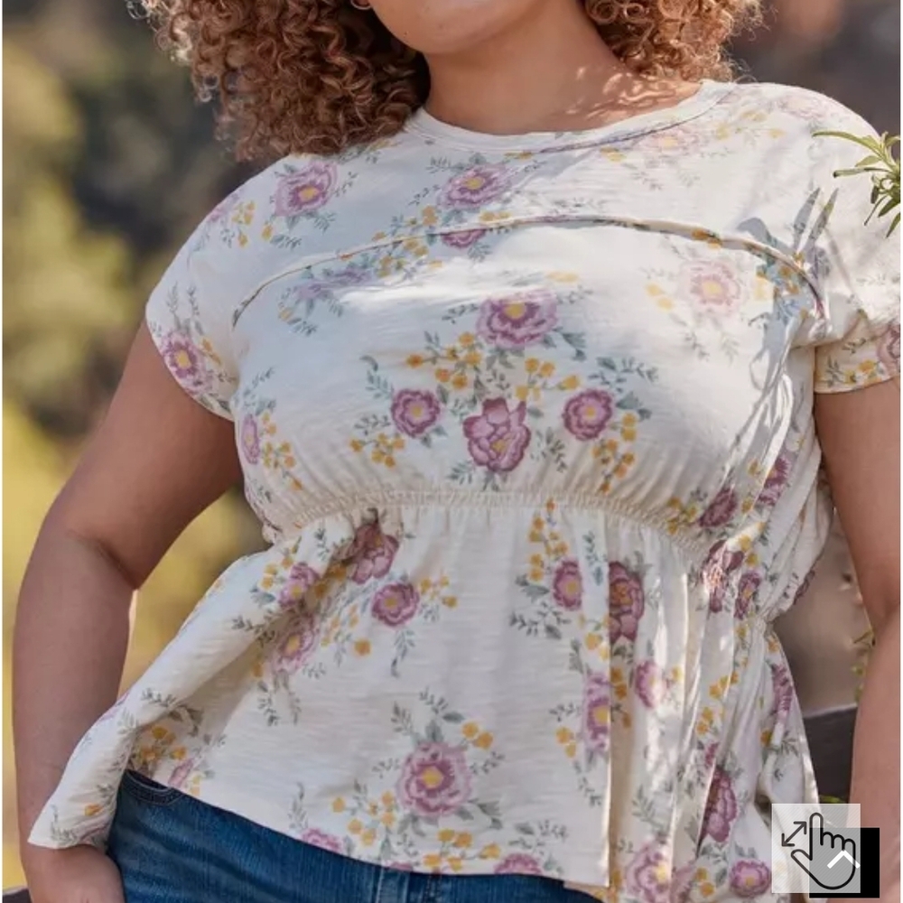 Torrid 3 Floral Print Women's Top